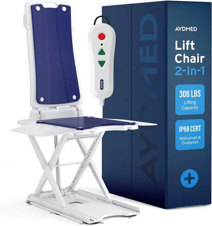 AYDMED 2-in-1 Electric Lift Recliner Chair  Waterproof Design, 308 lb Capacity, Zero-Gravity Support