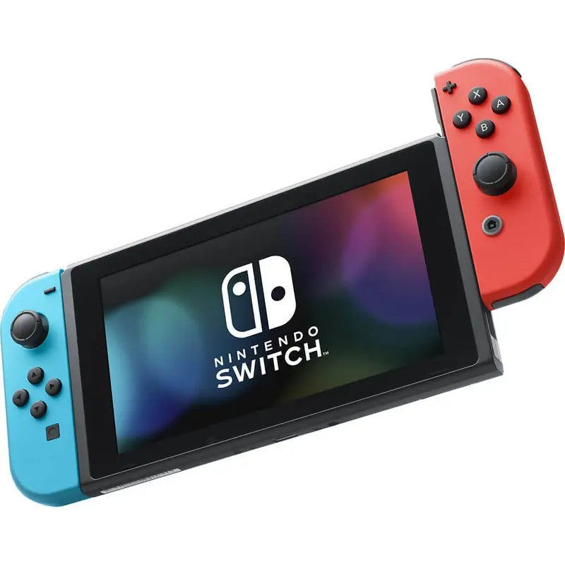 Nintendo Switch Handheld Console  Neon Blue & Red Joy-Con Bundle for Portable Gaming