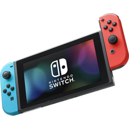 Nintendo Switch Handheld Console  Neon Blue & Red Joy-Con Bundle for Portable Gaming