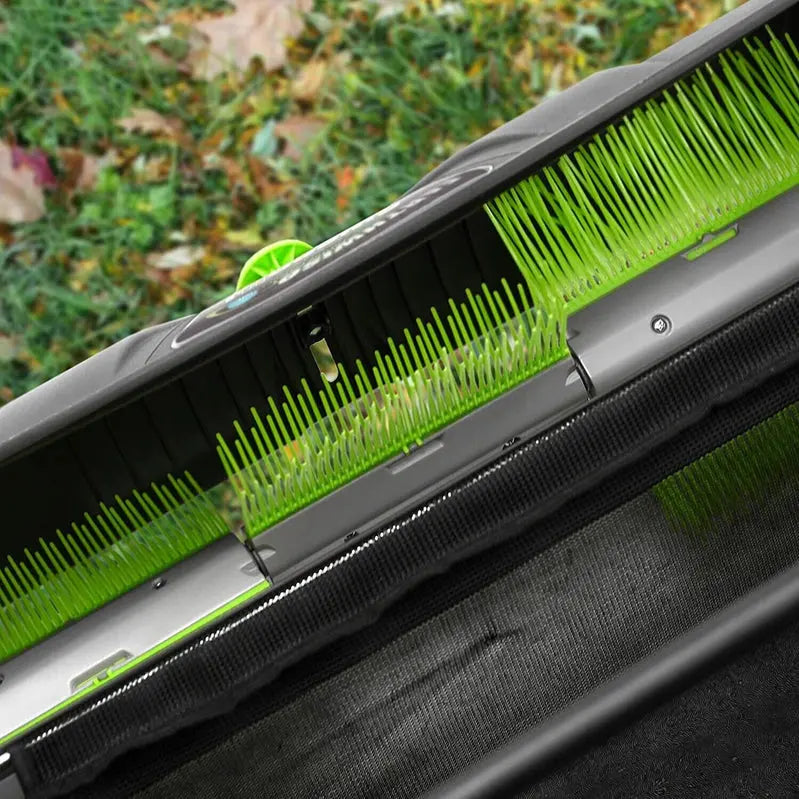 21-Inch Push Lawn Sweeper: Large Grass & Debris Collector with 26-Gallon Hopper