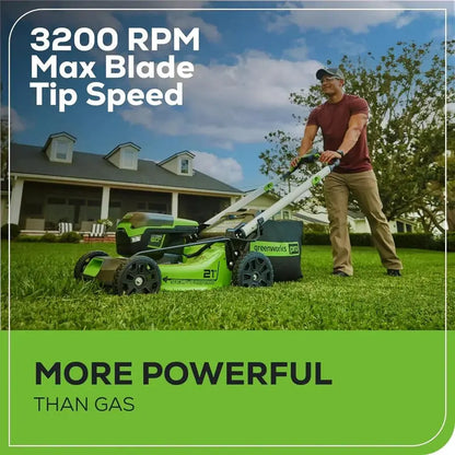 60V Self-Propelled Cordless Lawn Mower  Includes Two 4.0Ah Batteries & Dual-Port Charger