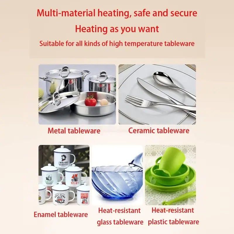 22.8″ x 15″ Electric Buffet Heating Tray  Stainless Steel Warm Serving Platter for Catering