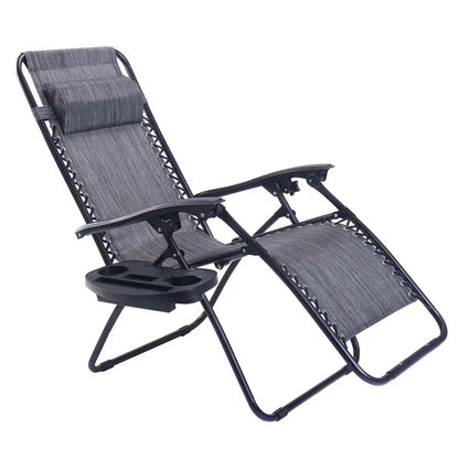 Zero Gravity Folding Lounge Chair  Reclining Ergonomic Patio Lounger