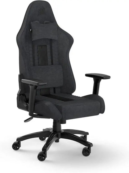 TC100 Relaxed Gaming Chair by TC, One Size, Gray & Black  Ergonomic Comfort for Gamers