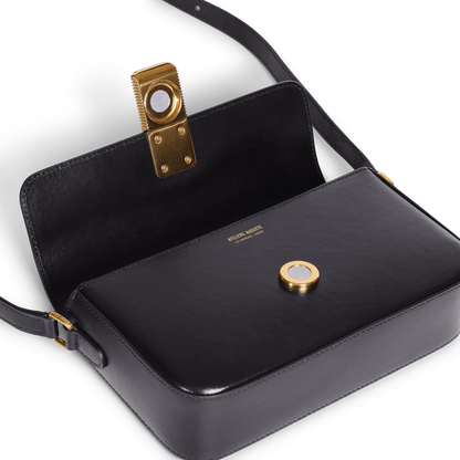 Monceau Baguette - Cuir Box Noir