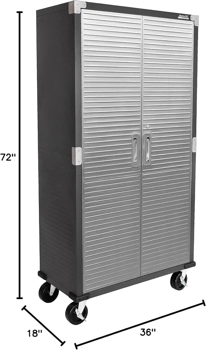 Seville Classics UltraHD Steel Storage Cabinet  36¡å W ¡Á 18¡å D ¡Á 72¡å H