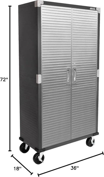Seville Classics UltraHD Steel Storage Cabinet  36¡å W ¡Á 18¡å D ¡Á 72¡å H
