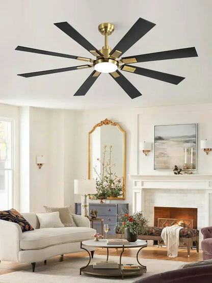 Zmishibo 72-Inch Ceiling Fan with Integrated Light & Remote Control  Indoor/Outdoor Rated