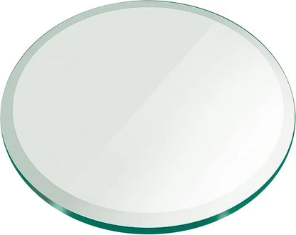 22  Inch Round Glass Table Top 1/2  Thick Tempered Beveled Edge by Fab Glass and Mirror