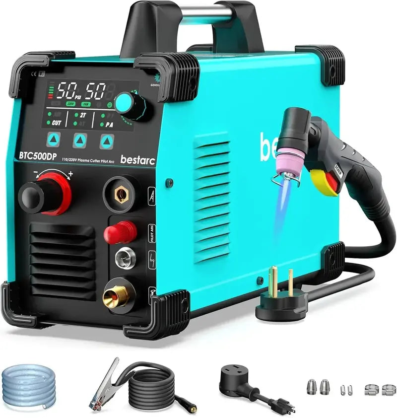 BTC500DP Dual-Voltage Plasma Cutter  50A, 7th Gen Digital Display, 110V/220V Input for Precision Metal Cutting