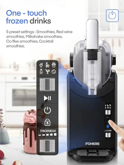 5-in-1 Slushie Maker  No-Ice Frozen Drink Machine with Self-Cleaning Function & 5 Preset Programs