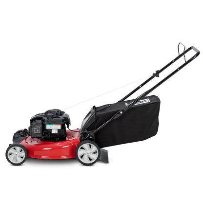 Yard Machines 21-Inch Gas Push Mower — 140cc Briggs & Stratton Engine, Steel Deck, 3-in-1 Mulch/Bag/Edge Capability