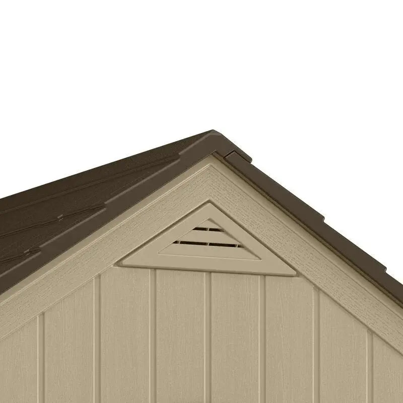 Sutton Outdoor Plastic Storage Shed  7’5″ W × 4′ D Resin Structure