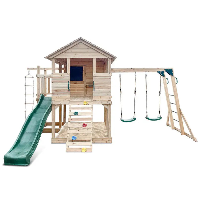 Lifespan Kingston Kids’ Cubby House Featuring a 2.2-Meter Green Slide