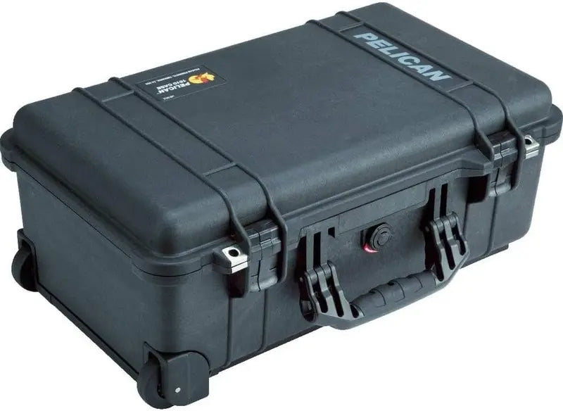Pelican 1510 Carry On Case  Black, No Foam, Durable Travel Luggage