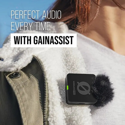 RODE Wireless PRO Microphone System with 2.4 GHz Transmission, 40-Hour Recording, Lavalier Mics & Accessory Kit
