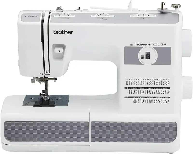 Heavy-Duty Free-Arm Sewing Machine Featuring 37 Stitches and 6 Attachments