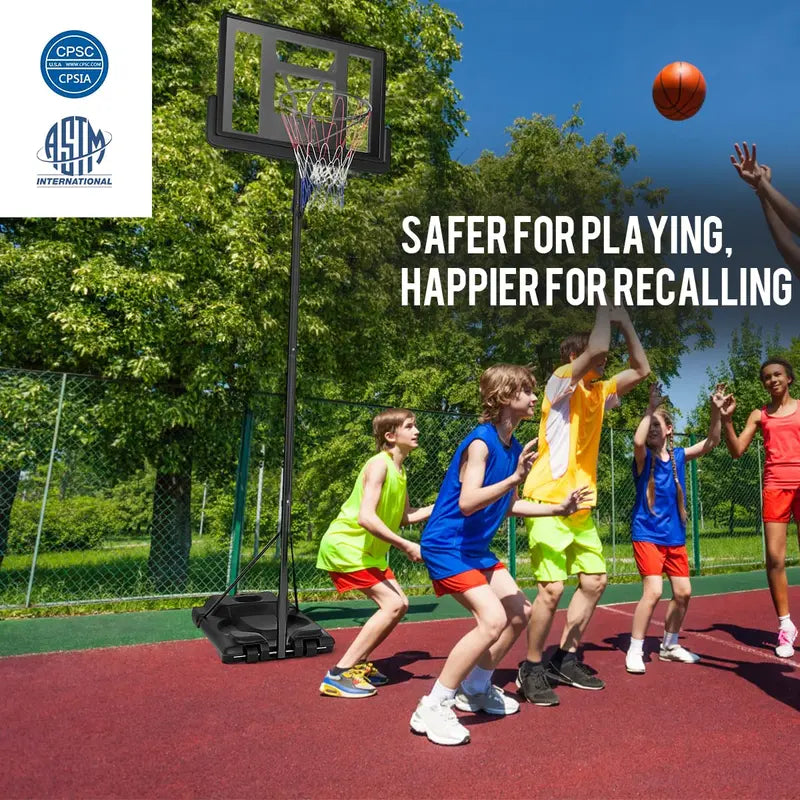 Lightweight Outdoor Basketball Hoop  Easy-Setup Portable Goal for Driveways and Backyards