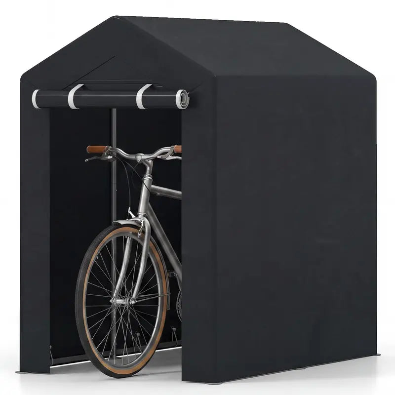 Heavy-Duty Portable Storage Shed  Waterproof Outdoor Carport & Garage Tent for Vehicles or Gear