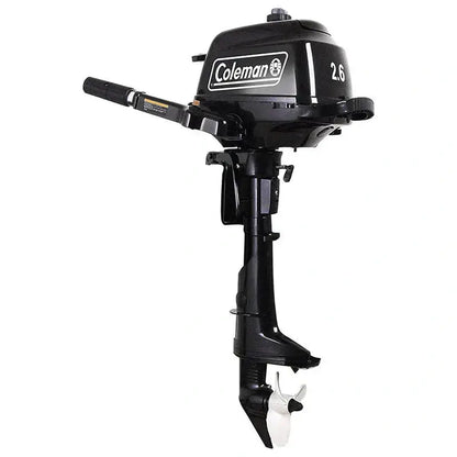 2.6 HP Short-Shaft Outboard Motor  Black Marine Propulsion Engine