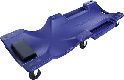 WORKPRO 40-Inch Mechanic’s Creeper  Padded Headrest, 330-LB Capacity, 6-Wheel Mobility