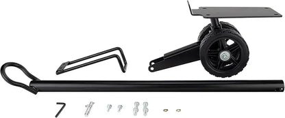 Camco Rhino Steerable Wheel Kit for 28/36-Gallon RV Tote Tanks  No-Flat Wheels & 24″ Tow Bar