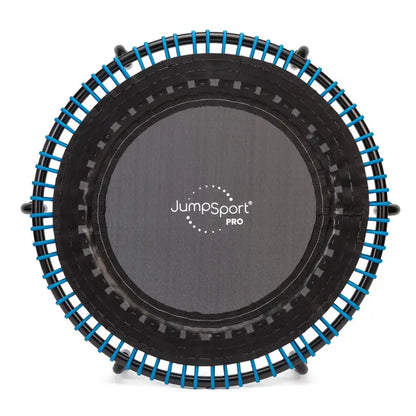 JumpSport 350 Pro Indoor Trampoline  39″ Fitness Trampoline with Enhanced Stability & Cardio Focus (Teal/Black)
