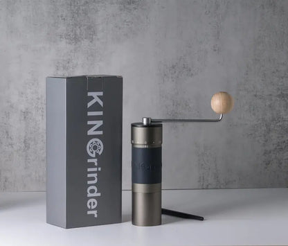 KINGrinder K6 Manual Coffee Grinder  Precision Burr Mill with Ergonomic Straight Handle