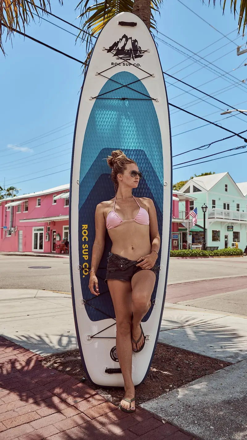 Roc 10’6″ Inflatable Stand-Up Paddle Board  Lightweight SUP for Beginners and Recreation