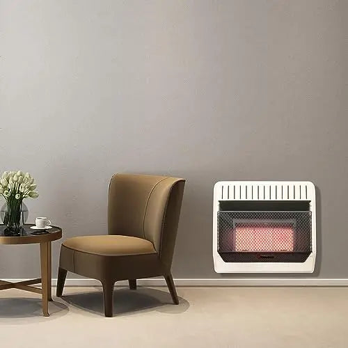 HearthSense IR26T-BB Ventless Dual Fuel Infrared Space Heater with Thermostat Control