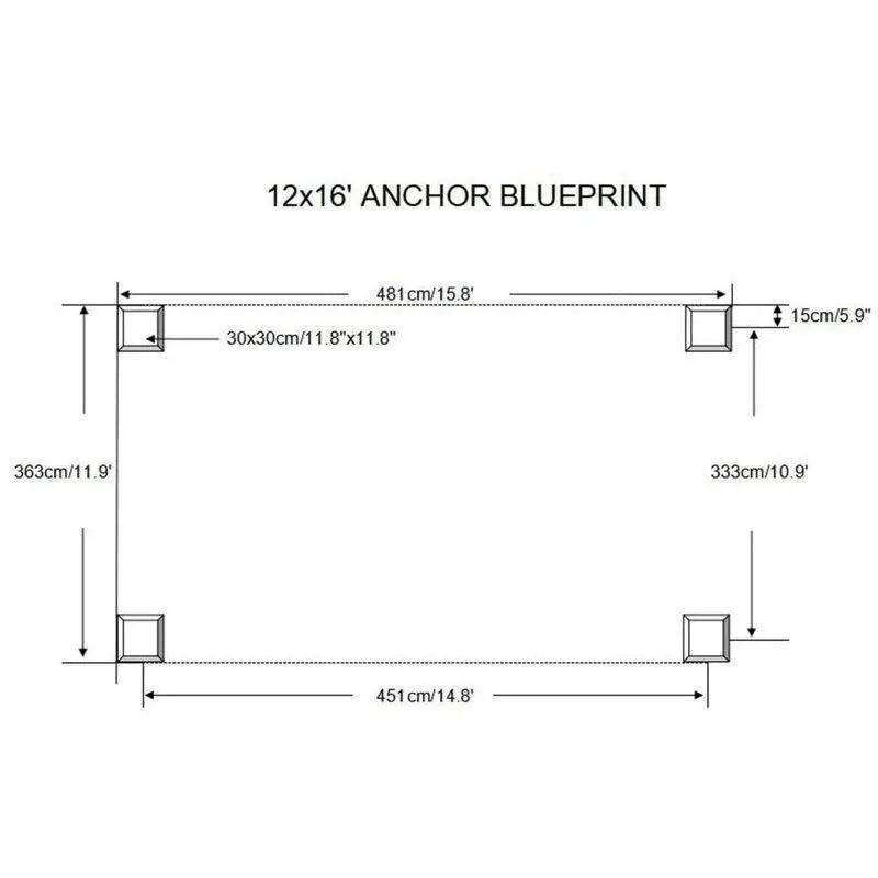 Alexander 16′ x 12′ Heavy-Duty Aluminum Patio Gazebo