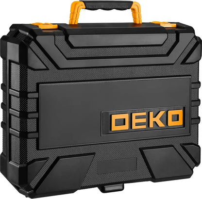 DEKOPRO 126-Piece Cordless Tool Kit — Includes 8V Drill, Toolbox, and Accessories for DIY and Home Repairs