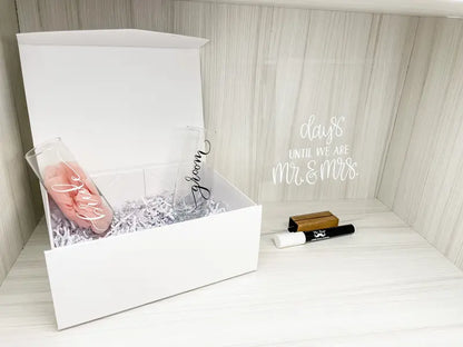 Customizable Small Engagement Gift Box with Personal Touches