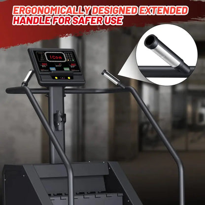 Commercial-Grade Stepper Machine  LED Display, 15 Resistance Levels, 451 lb Weight Capacity, Adjustable Pace Control