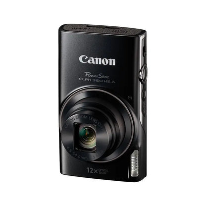Canon PowerShot ELPH 360 HS Digital Camera  Sleek Black Compact Model