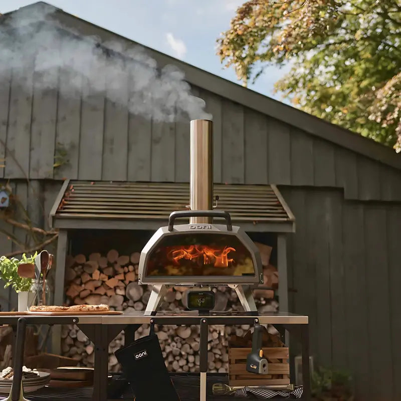 Ooni Karu 12 Portable Outdoor Pizza Oven  Wood & Gas Compatible, 12-Inch Capacity, 60-Second Baking