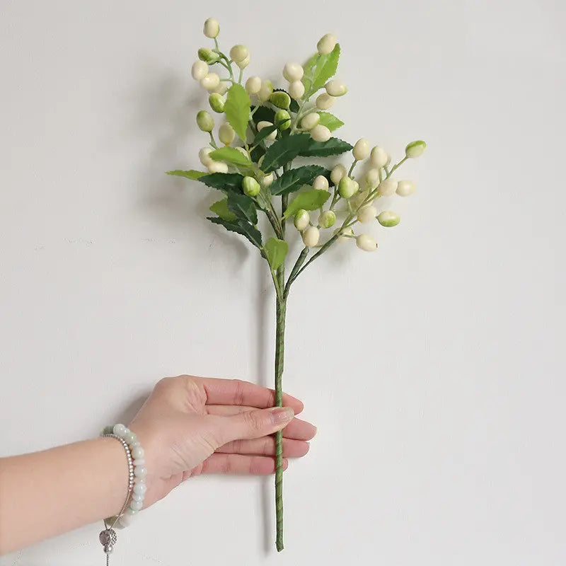 Christmas Silk Flower Ornaments  Festive Artificial Floral Accents for Holiday Decor