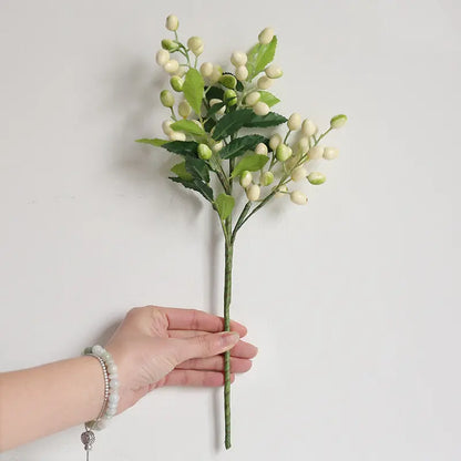 Christmas Silk Flower Ornaments  Festive Artificial Floral Accents for Holiday Decor
