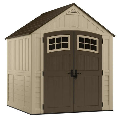 Sutton Resin Storage Shed  7.5 ft. W × 7 ft. D, Low-Maintenance Outdoor Storage Solution