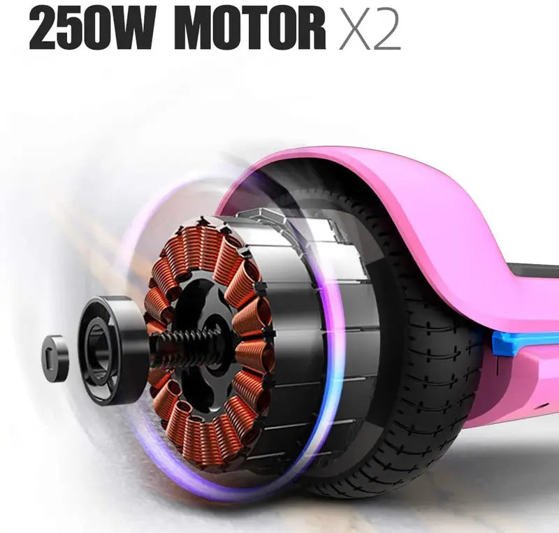 6.5-Inch Smart Self-Balancing Scooter  UL 2272 Certified Hoverboard with Bluetooth Speaker & App Control