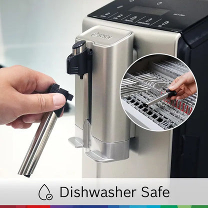 Bosch TIU20307 Fully Automatic Espresso Machine  One-Touch Barista Drinks, Large Bean Hopper, Easy Maintenance