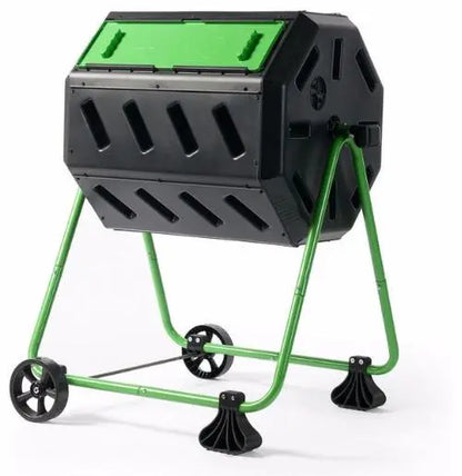5-Cubic-Foot Heavy-Duty Compost Bin with Reinforced Frame and Dual-Chamber Design