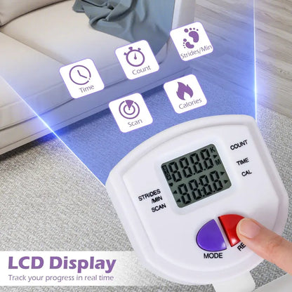 Foldable Ab Trainer with 6 Adjustable Angles and Digital LCD Feedback