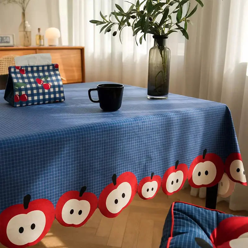 Modern INS-Inspired Checkered Tablecloth — Waterproof & Oil-Resistant Dining Cover