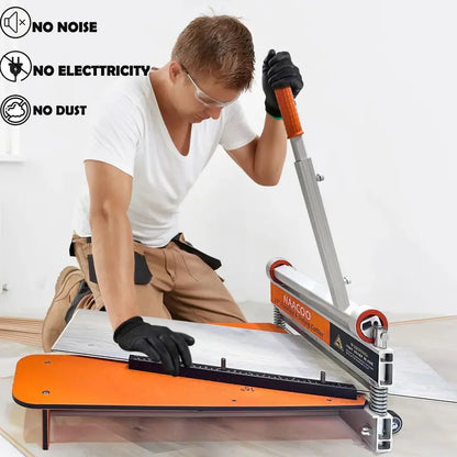 NAACOO 13″ Vinyl & Laminate Floor Cutter, 0°-45° Angles, Aluminum Alloy, Portable with Wheels
