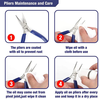 WORKPRO 7-Piece Jewelry Making Pliers Kit with Carry Pouch