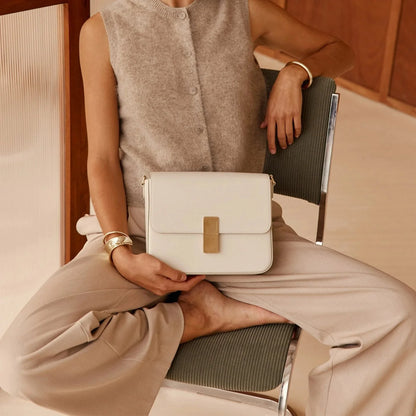 Monceau - Cuir Box Blanc Cassé