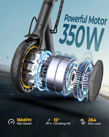 High-Performance Electric Scooter  350W/500W Dual-Mode Motor, 22 MPH Max Speed, Extended-Range Commuting