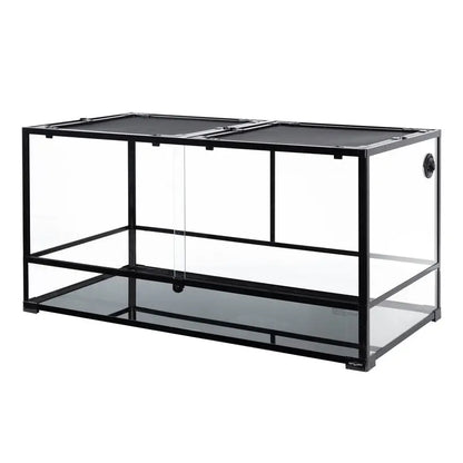 REPTIZOO 120-Gallon Extra-Large Reptile Habitat with Front-Opening Doors