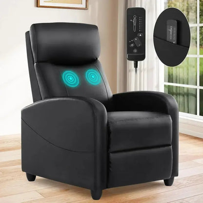 Ergonomic Swivel Rocking Chair with Padded Footrest and Deep Cushioned Seat